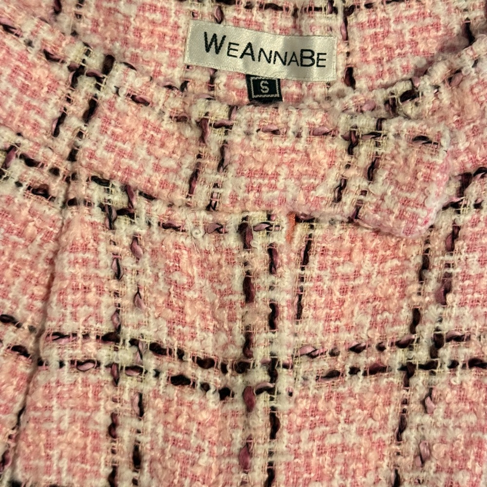 Chic Pink Plaid High Waist Shorts - Picture 3 of 3